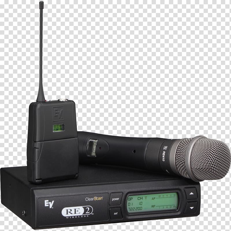 Wireless microphone Electro-Voice Sound, microphone transparent background PNG clipart