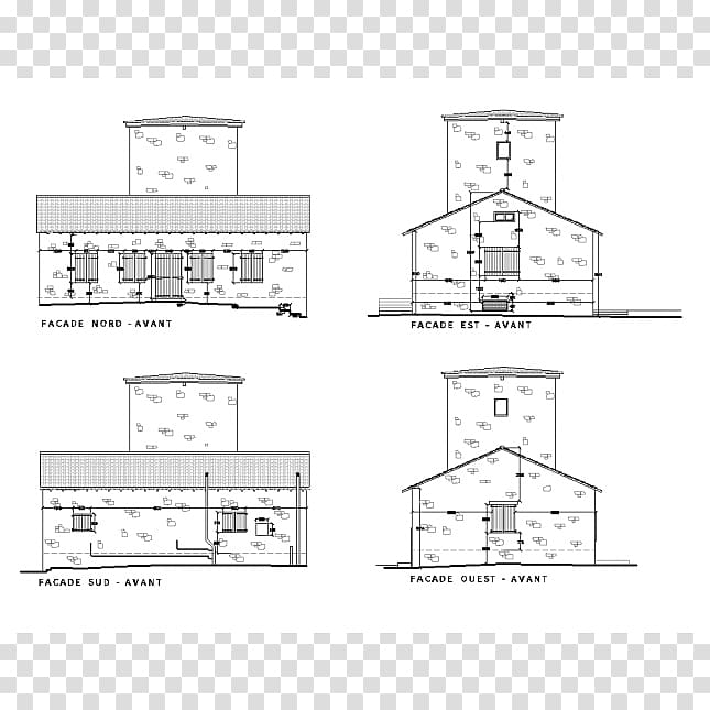 Technical drawing Computer-aided design House AutoCAD Architecture, french tower transparent background PNG clipart