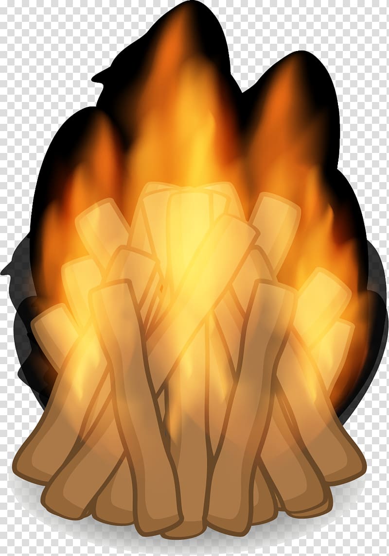 Bonfire Camping, Bonfire at night transparent background PNG clipart