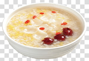 Laba congee Porridge Five Grains Food, Wolfberry porridge dates transparent background PNG clipart thumbnail