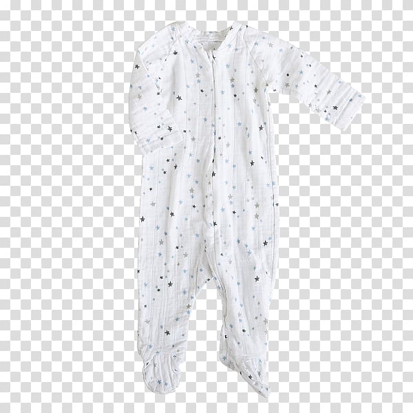 Sleeve Pajamas Cotton Dress Muslin, Zipper Pieces transparent background PNG clipart