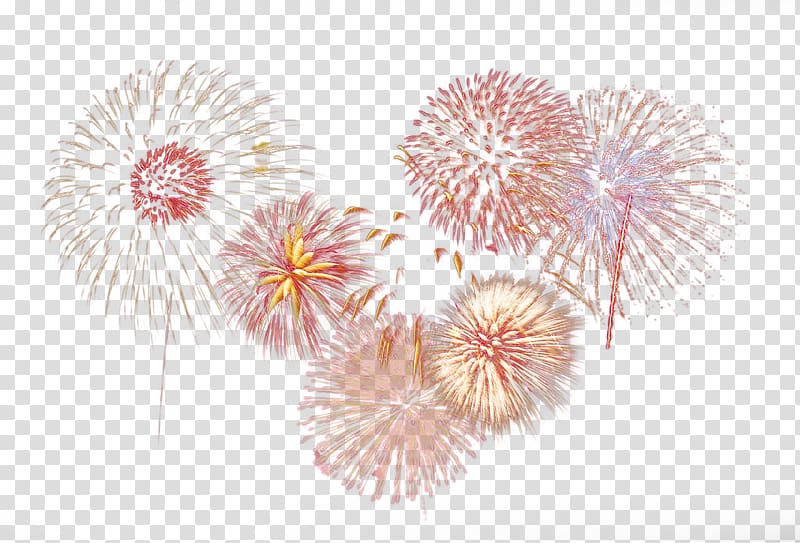 spread of multiple fireworks transparent background PNG clipart