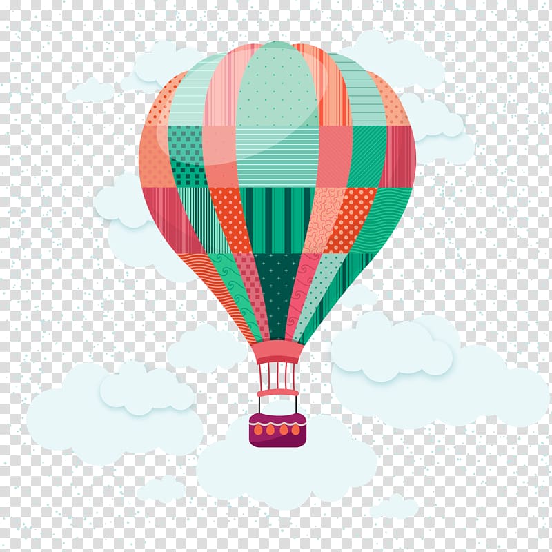 Hot air balloon Cartoon , Hot air balloon illustration transparent background PNG clipart