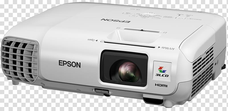 3LCD Multimedia Projectors Epson PowerLite S27 XGA, lcdprojector transparent background PNG clipart