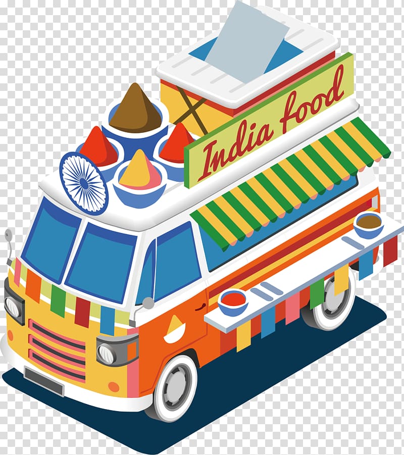 Street food Barbecue Indian cuisine Food truck, fast food car transparent background PNG clipart