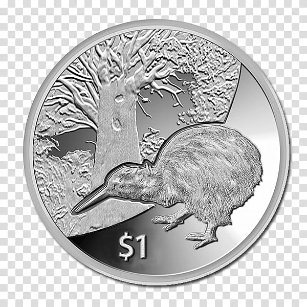 New Zealand dollar Perth Mint Proof coinage, silver coin transparent background PNG clipart