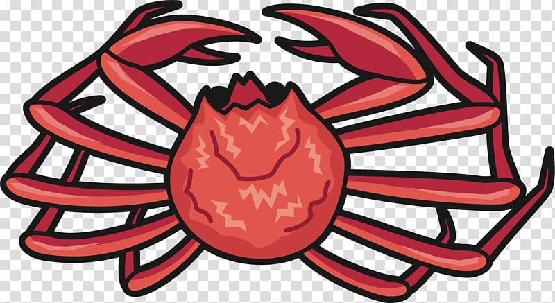 Snow crab Tomalley Red king crab Charybdis japonica, crab transparent background PNG clipart