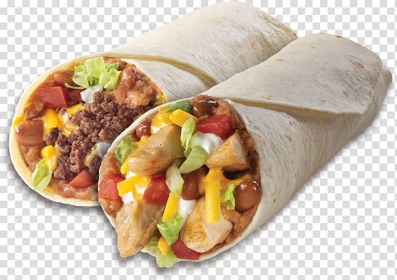 two meat burritos illustration, Taco Mexican cuisine Quesadilla Burrito Nachos, TACOS transparent background PNG clipart