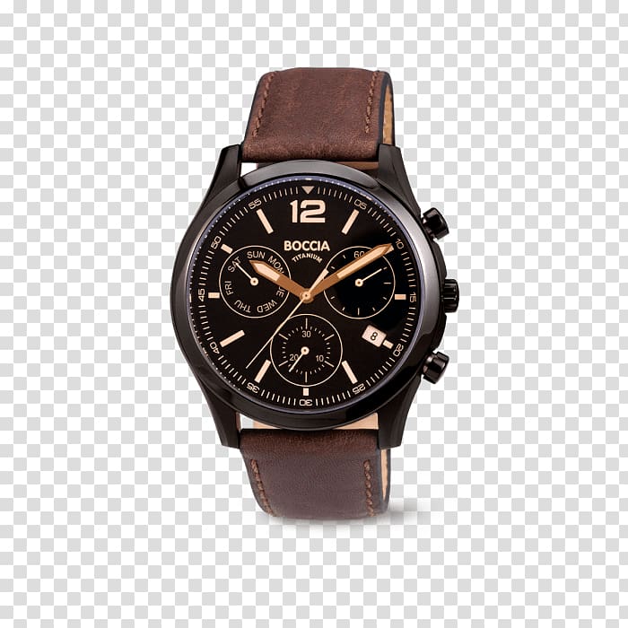 Boccia Watch strap Chronograph, watch transparent background PNG clipart