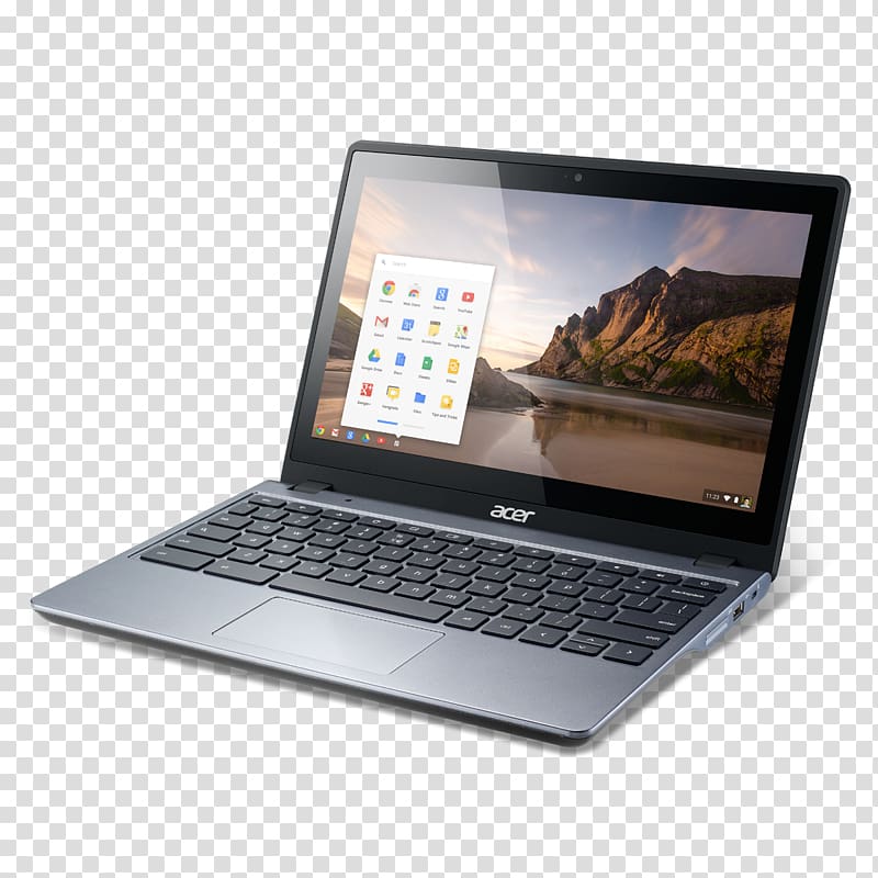 Laptop Acer Chromebook C720 Celeron Intel Core, Laptop transparent background PNG clipart