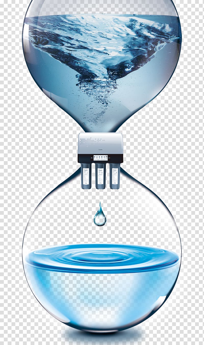 Water Filter Water purification Filtration, Hourglass transparent background PNG clipart