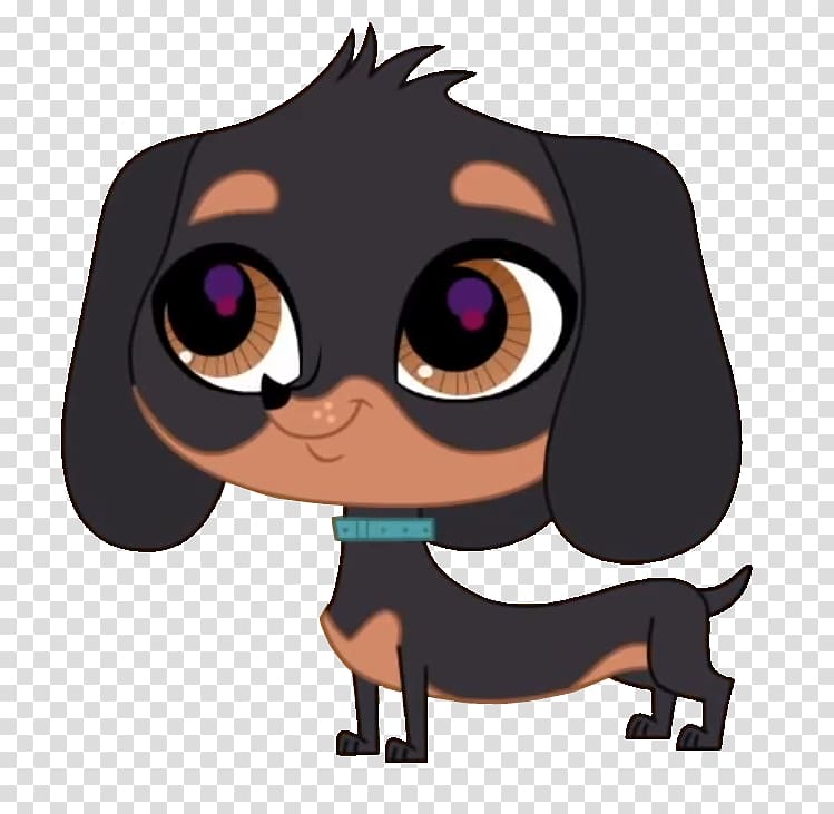 Dachshund Puppy Cartoon , long-haired transparent background PNG clipart