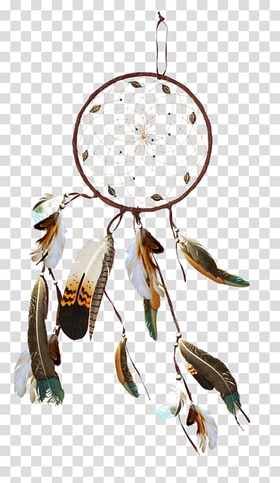 Feather Dreamcatcher, feather transparent background PNG clipart