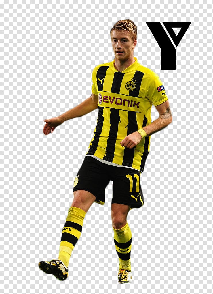 Borussia Dortmund Jersey Football player Sport, Marco Reus transparent background PNG clipart