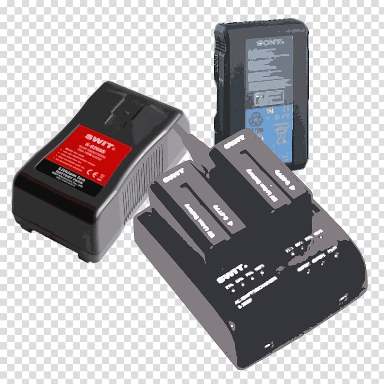 Battery charger Lithium-ion battery Rechargeable battery Power Converters, battery transparent background PNG clipart