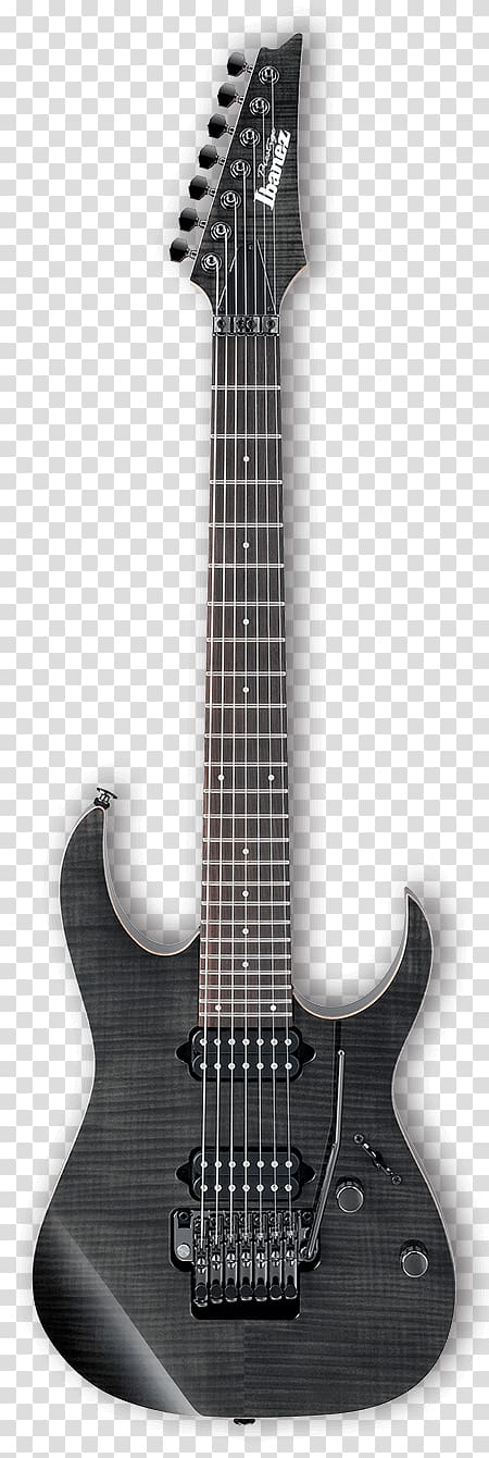 Seven-string guitar Ibanez RG Electric guitar, guitar transparent background PNG clipart