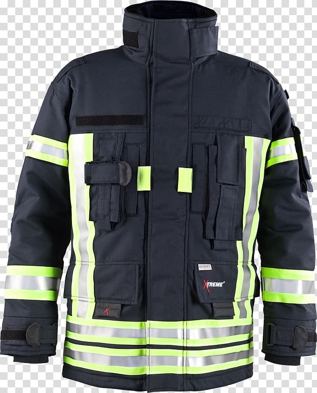 Fire department Jacket Rescue EN 469, jacket transparent background PNG clipart