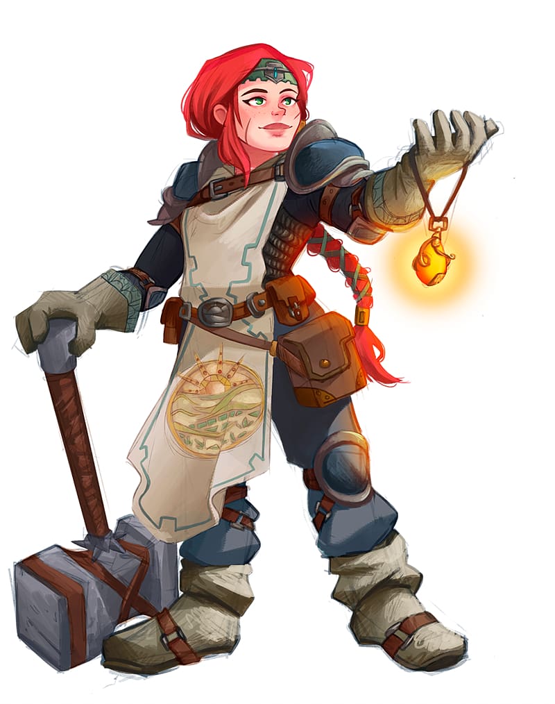 Dungeons & Dragons Tactics Dwarf Cleric Character, Dwarf transparent background PNG clipart