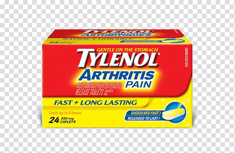 Arthritis pain Acetaminophen Tylenol 8 HR Muscle Aches & Pain Pain management, Tylenol Capsules transparent background PNG clipart