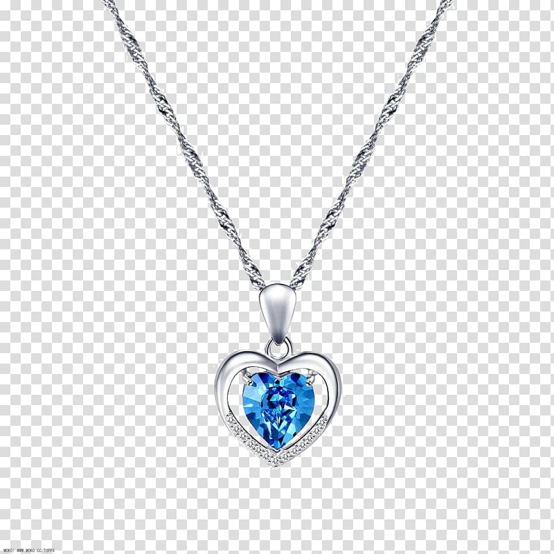 Locket Necklace Gemstone Blue, Gemstone necklace transparent background PNG clipart