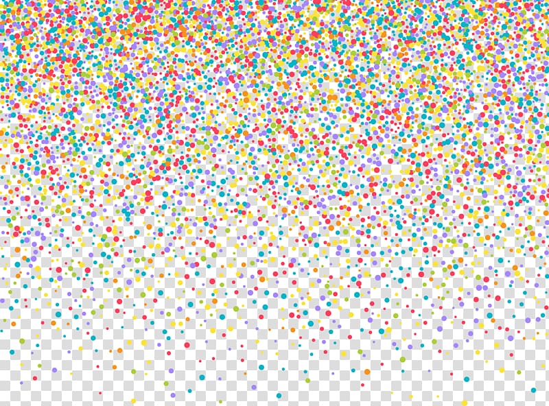 Confetti Euclidean illustration, Hand-painted confetti, yellow, red, and green dot particles transparent background PNG clipart