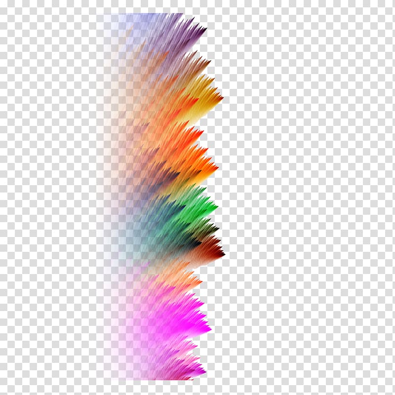 Graphic design Art, Colorful Art Feather transparent background PNG clipart