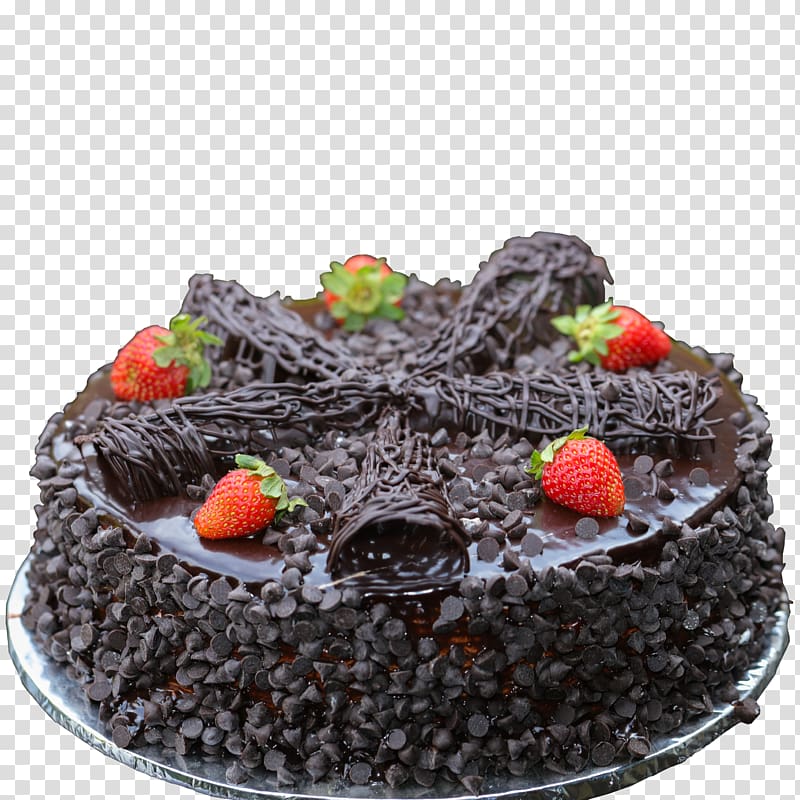 Chocolate cake Black Forest gateau Chocolate truffle Sachertorte Fudge, yummy chocolate transparent background PNG clipart