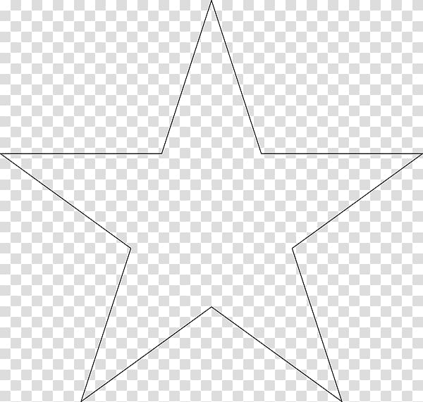White Triangle Symmetry Area Pattern, Stars Outline transparent background PNG clipart