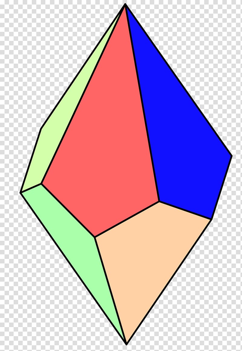 Pentagonal trapezohedron Polyhedron Pyramid Face, polygon transparent background PNG clipart