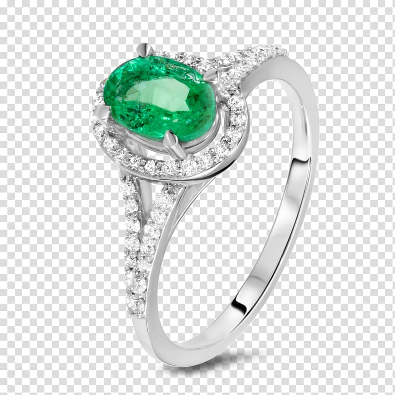 Emerald Engagement ring Diamond Carat, emerald transparent background PNG clipart