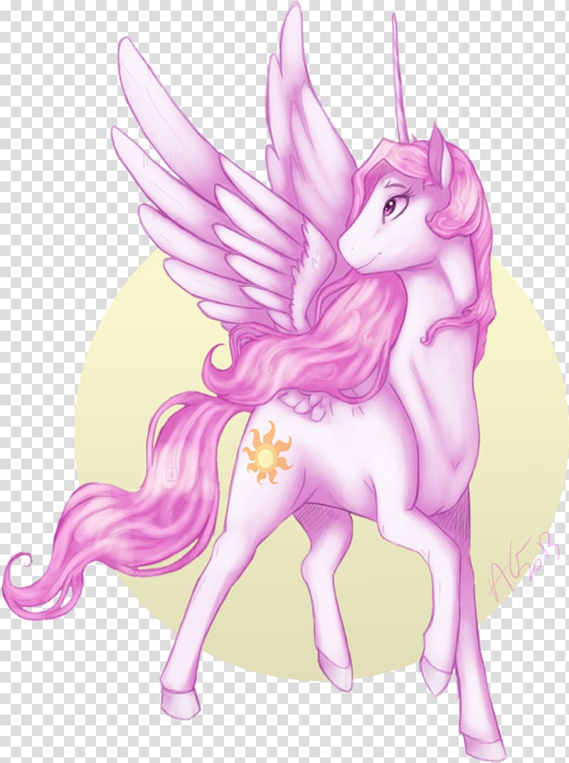 Unicorn Horse Cartoon Illustration Pink M, unicorn transparent background PNG clipart