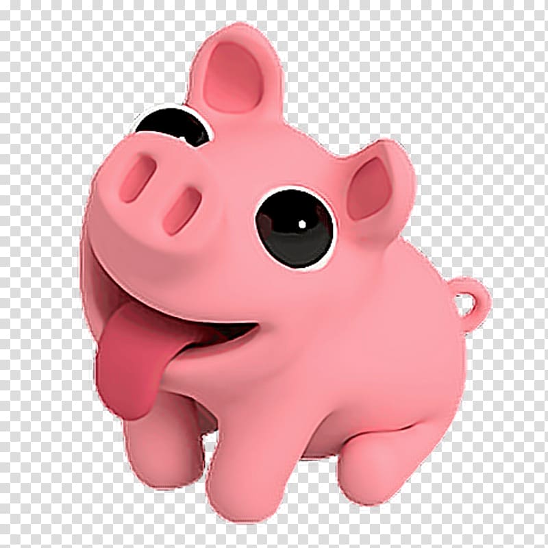 Pig Rosa AR Sticker Android Animation, pig transparent background PNG clipart