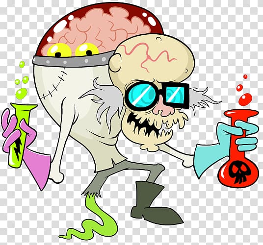 Mad scientist Science Cartoon , scientist transparent background PNG clipart