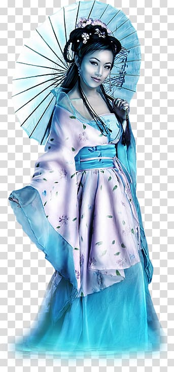 Geisha Art Woman Graphic design, woman transparent background PNG clipart