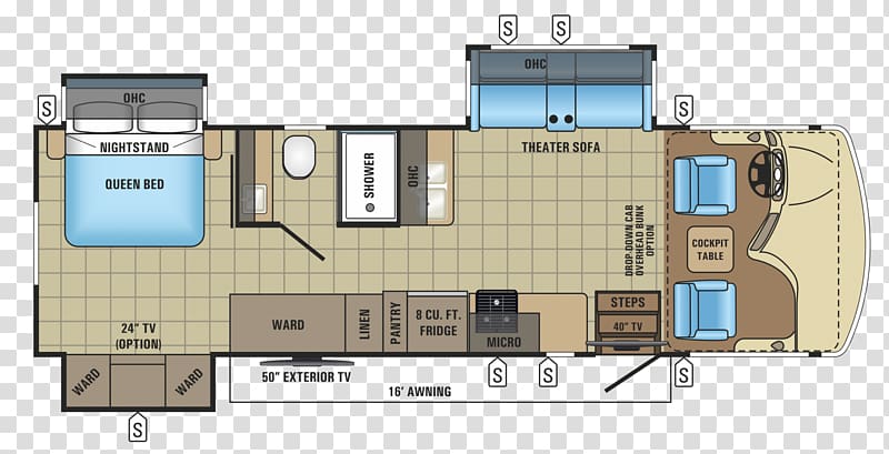 Floor plan GMC motorhome Campervans Jayco, Inc., wardrobe plan transparent background PNG clipart