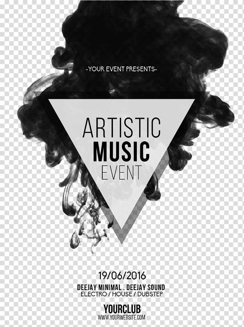 Artistic Music Event, Flyer Template Advertising Poster, English WordArt transparent background PNG clipart