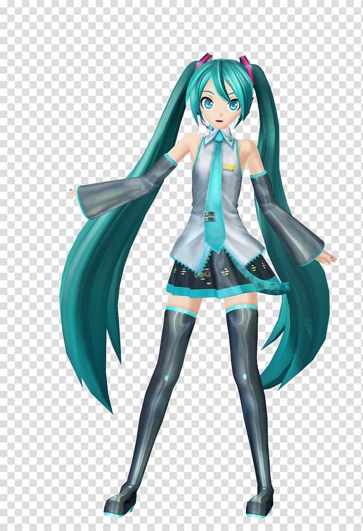 Hatsune Miku: Project DIVA MikuMikuDance Sega Ten Thousand Stars, hatsune miku transparent background PNG clipart