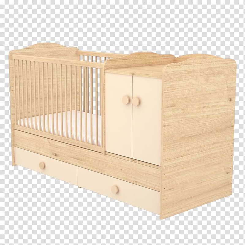 Bed frame Wood Changing Tables Drawer, wood transparent background PNG clipart