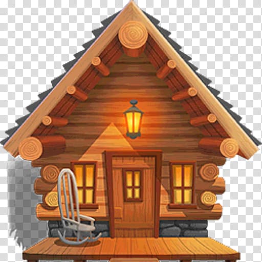 Log cabin Cottage , house transparent background PNG clipart