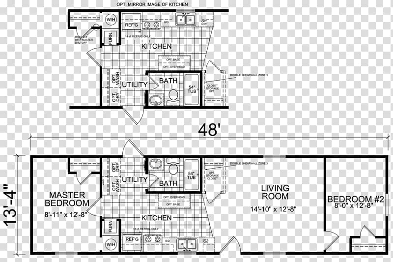 Mobile home Floor plan House Manufactured housing, bathroom plan transparent background PNG clipart