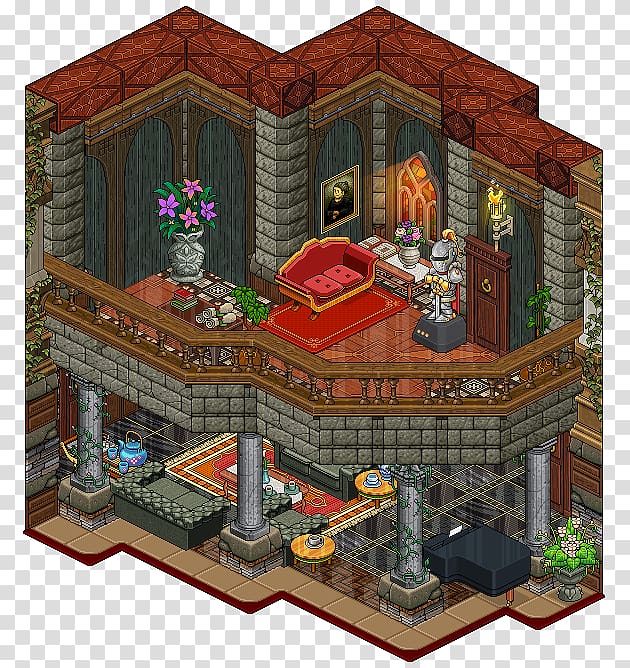 Habbo Pixel art Online chat Chat room, Tea House transparent background PNG clipart