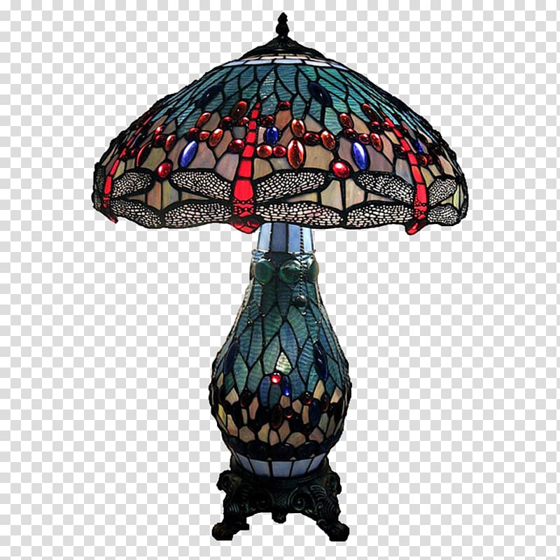 Bedside Tables Tiffany lamp Light fixture Lighting, lamp transparent background PNG clipart
