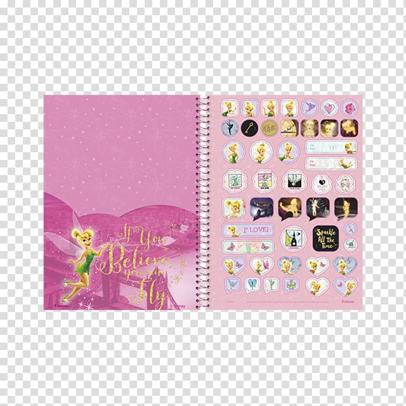 Paper Notebook Tinker Bell Hardcover Wire, notebook transparent background PNG clipart