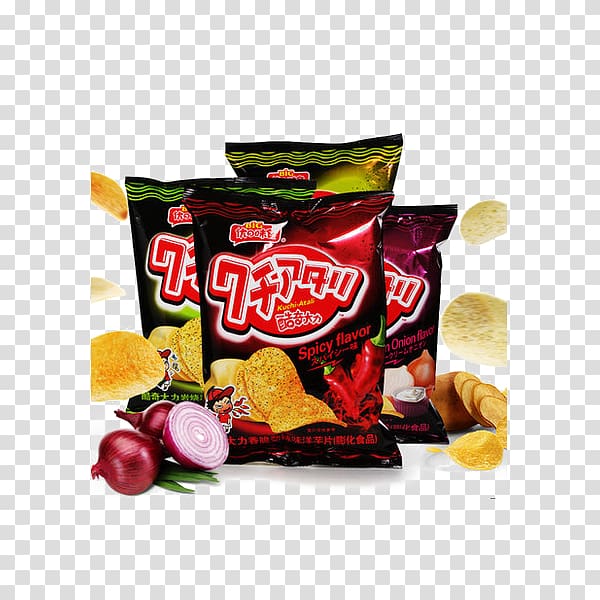 Potato chip Flavor Frying Food, Taiwan imported Cooskin vigorously crispy seaweed flavor potato chips transparent background PNG clipart