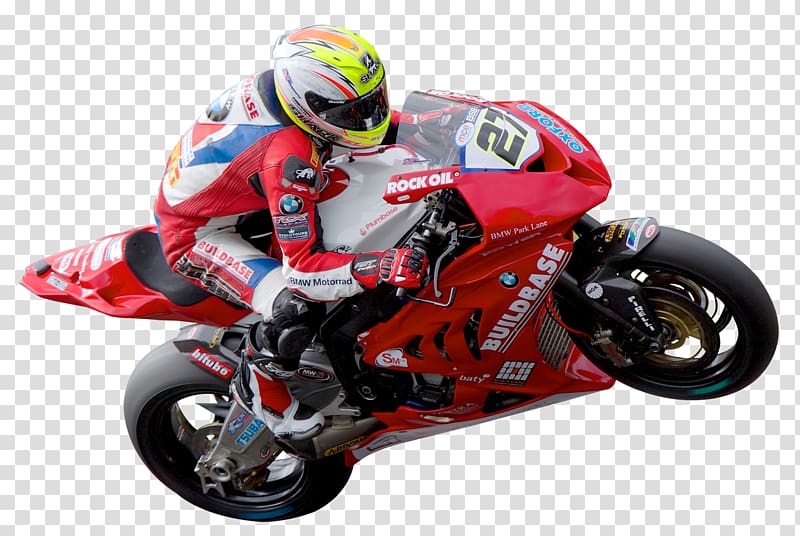 rider with red BMW S1000RR sports bike, Motorcycle racing, Motorcycle Racer transparent background PNG clipart