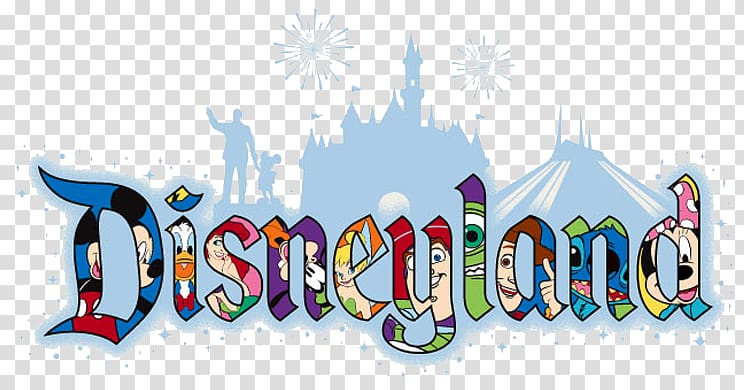 multicolored Disneyland text illustration, Hong Kong Disneyland Downtown Disney Disneyland Paris Walt Disney World, Disneyland transparent background PNG clipart