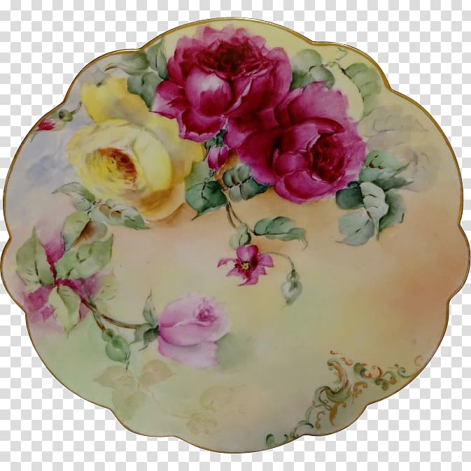 Plate Porcelain Charger Tableware Rose, Plate transparent background PNG clipart