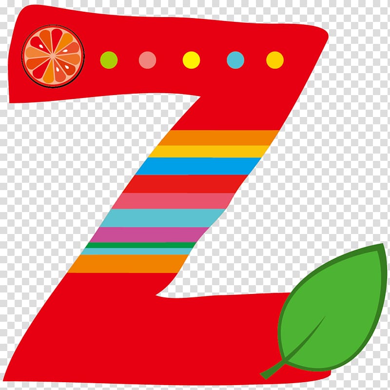 Z Letter xc5 Alphabet, Cartoon Creative Fruit Letter Z transparent background PNG clipart