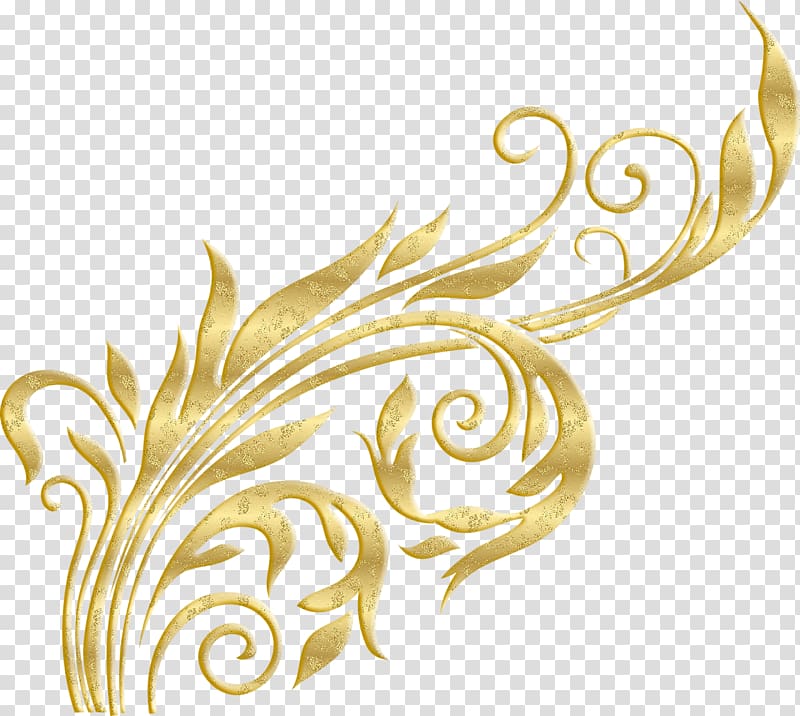 gold-colored leaf , Scape Gold, baroque transparent background PNG clipart
