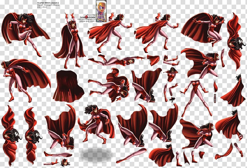 Wanda Maximoff Marvel: Avengers Alliance PlayStation Sprite Witchcraft, Scarlet Witch transparent background PNG clipart